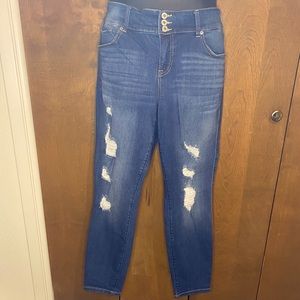Torrid Medium Wash Distressed Jeggings